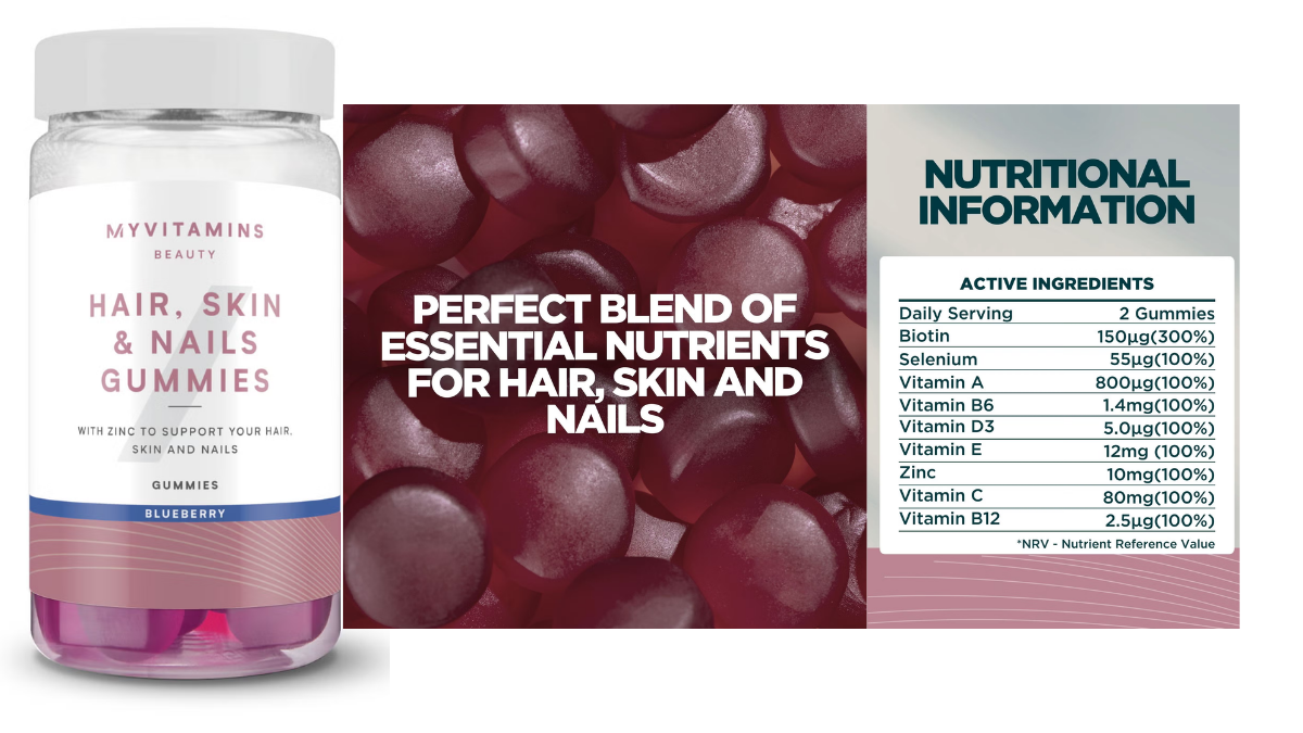 Myvitamins Hair, Skin & Nails Gummies