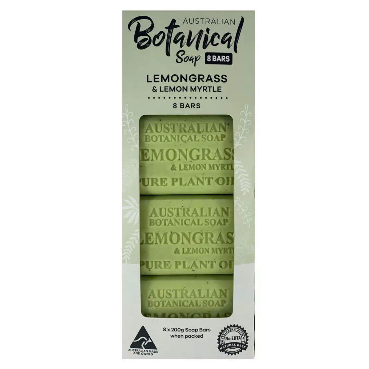 2X Australian Botanical Soap Bar, Lemongrass & Lemon Myrtle by Betaglam
