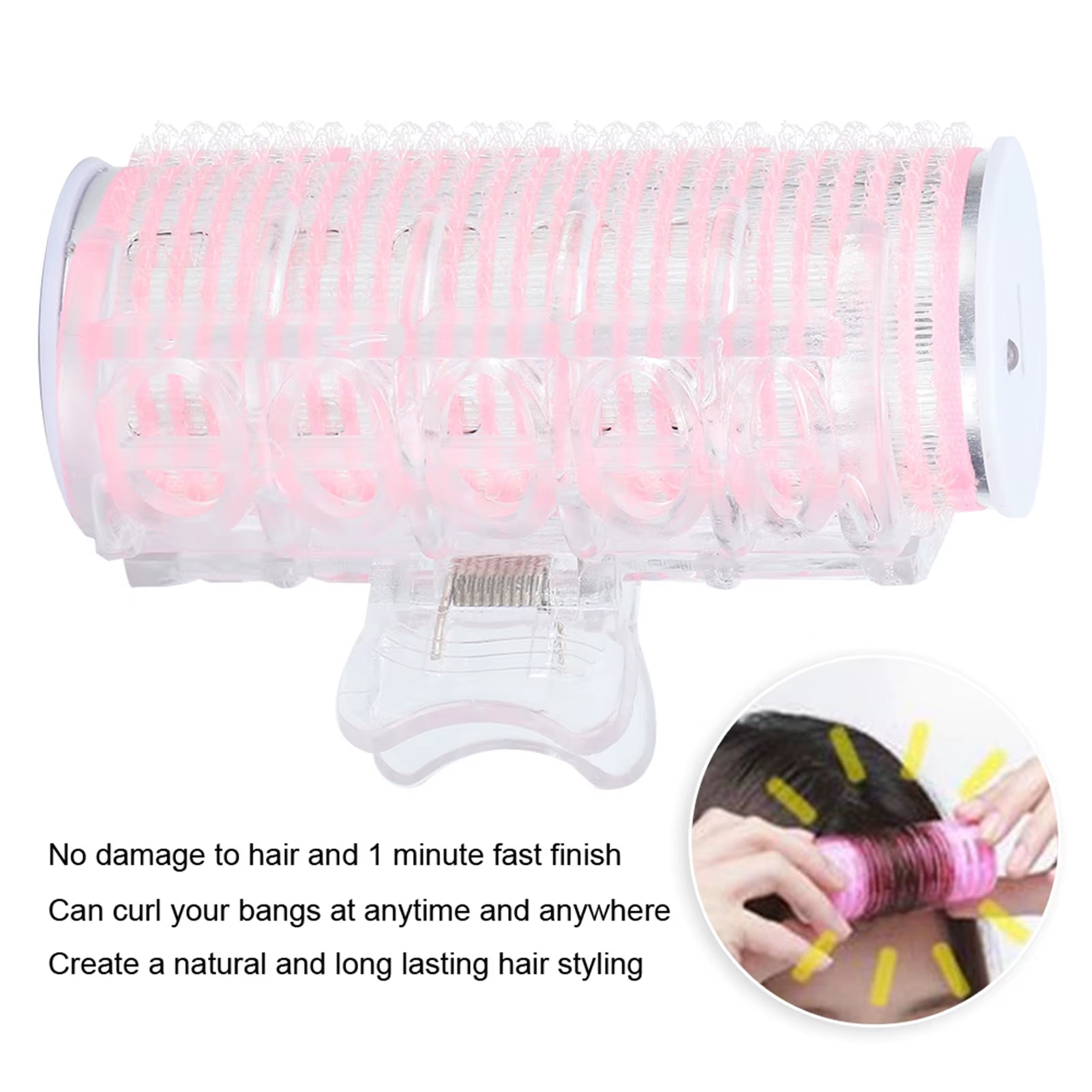 Electric Hair Roller Hair Curling Hair Curler USB Portable Hair Roller Bangs Curling Hair Styling Tool Mini Electric Hair Curler by Betaglam