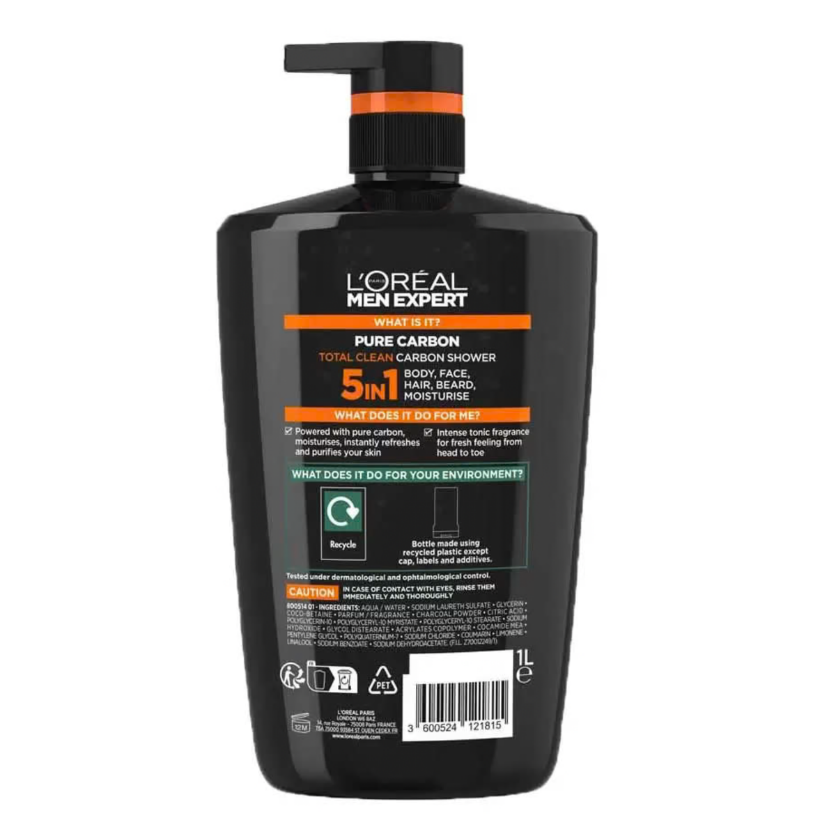 Loreal Men Expert Carbon Shower Gel - Hydra Energetic 1X1L by Betaglam
