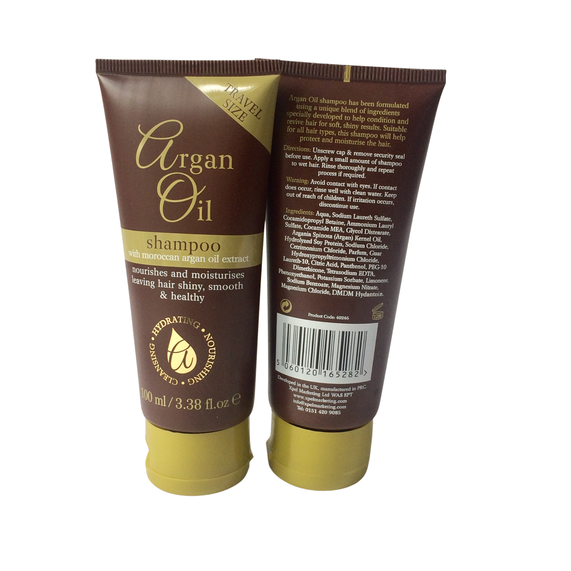 Xpel Argan Oil Shampoo with Moroccan Argan Oil 100ml Travel Size by Betaglam Cosmetics