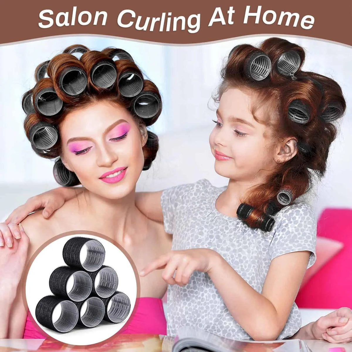 24Pcs Hair Curlers Rollers Include 12 Hair Roller Curlers Self Grip Holding Rollers and 12 Stainless Steel Duckbill Clips for Long Hair Volume (Purple) - Home Improvement. by Betaglam