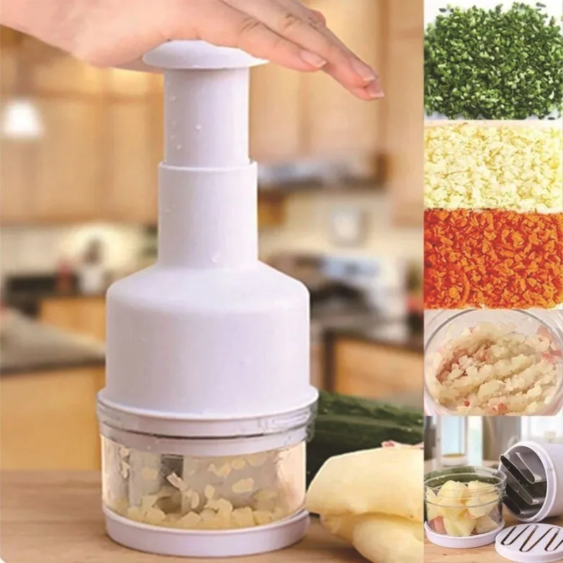 Multi Function Manual Onion Chopper Kitchen Vegetable Garlic Press Secondary image