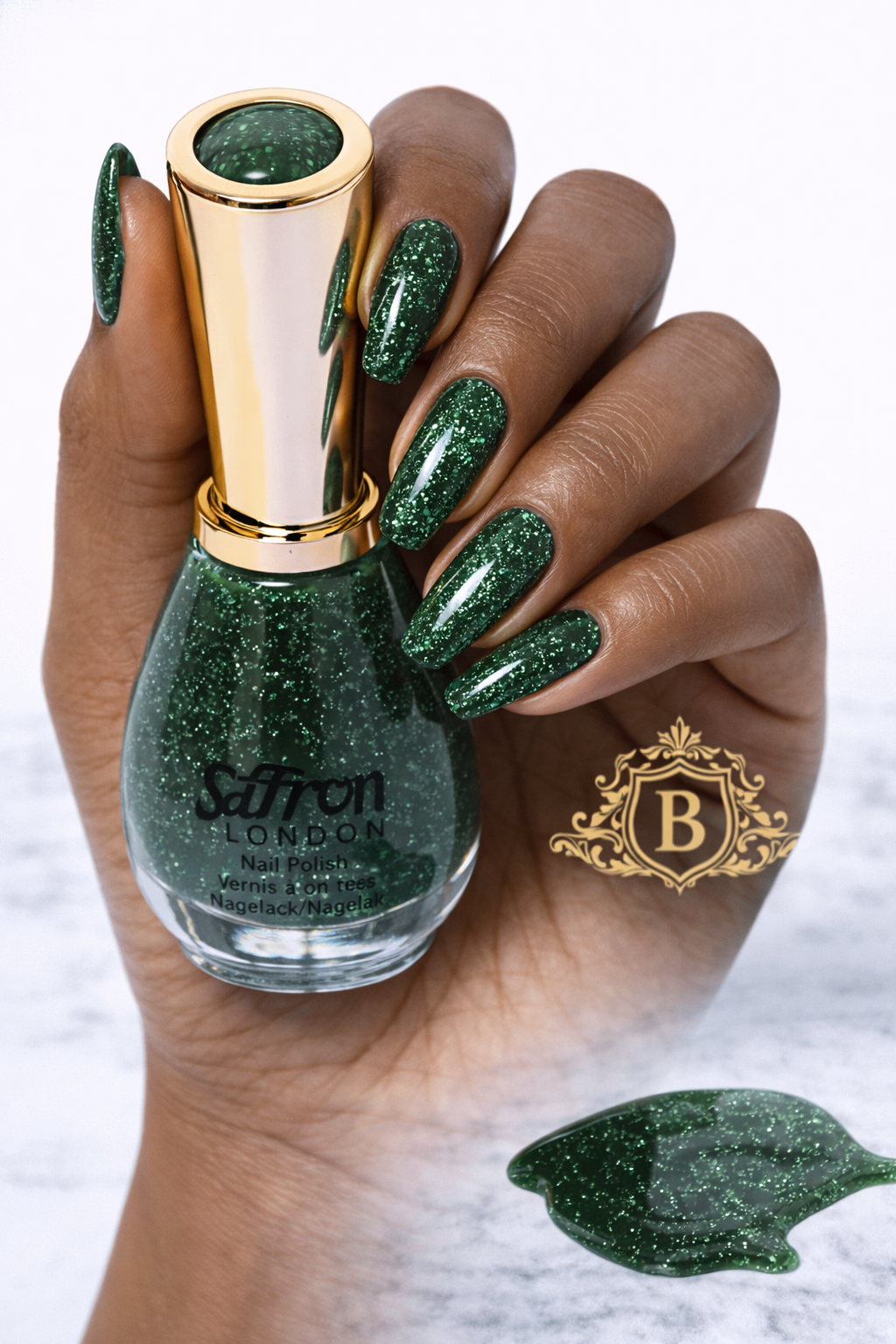 Saffron London Nail Polish Collection – Long Lasting Glossy Nail Varnish Set UK by Betaglam