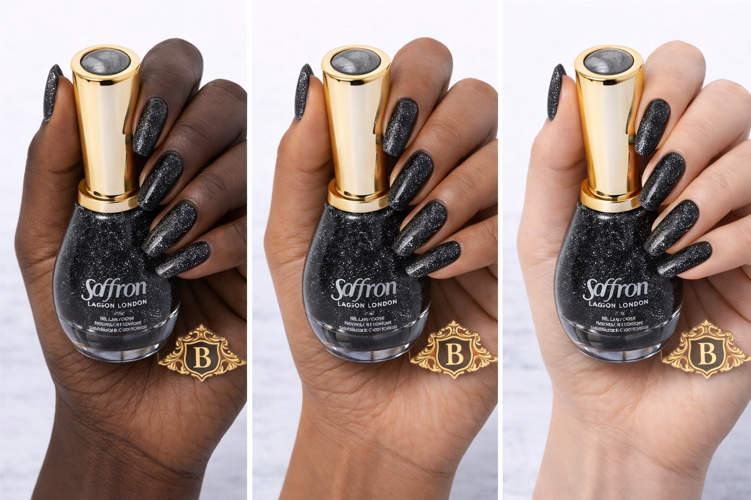 Saffron London Nail Polish Collection – Long Lasting Glossy Nail Varnish Set UK by Betaglam