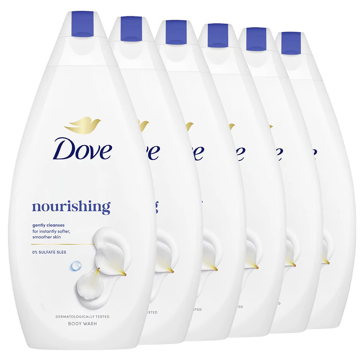 Dove Body Wash 6 x 450ml by Betaglam Main image