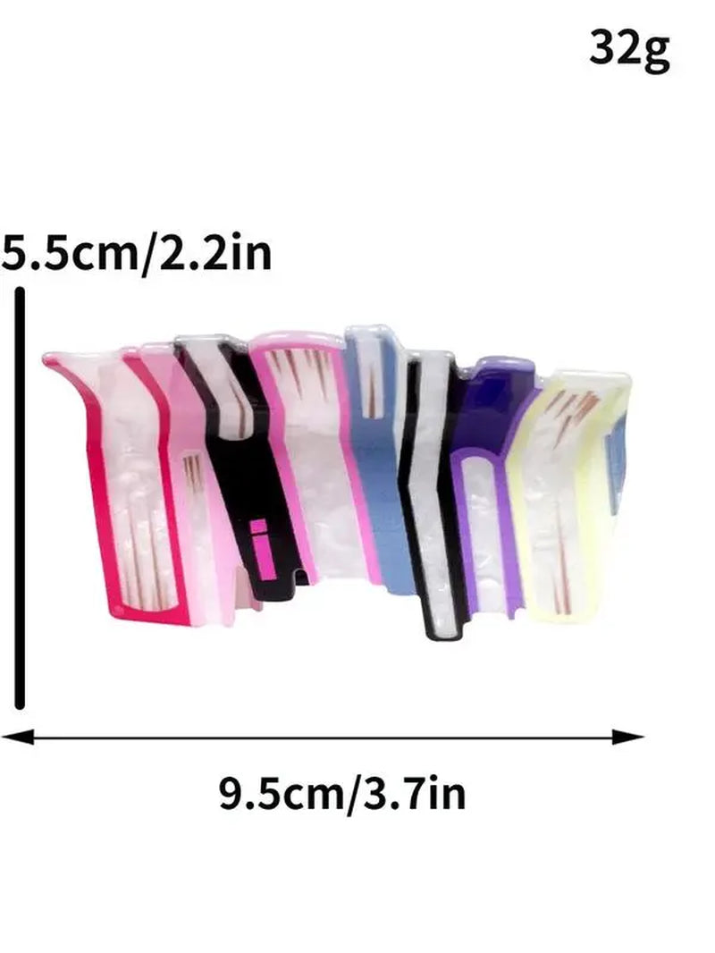 Book Stack Claw Clip, Cute Hair Accessories for Women & Girls, Minimalist Headwear Suitable for Thick Hair, Fashion Hair Accessories for Party,Travel, Daily Use Minimalist Book Hair Claw Kinoko Claw 【Dealsforyoudays】 by Betaglam