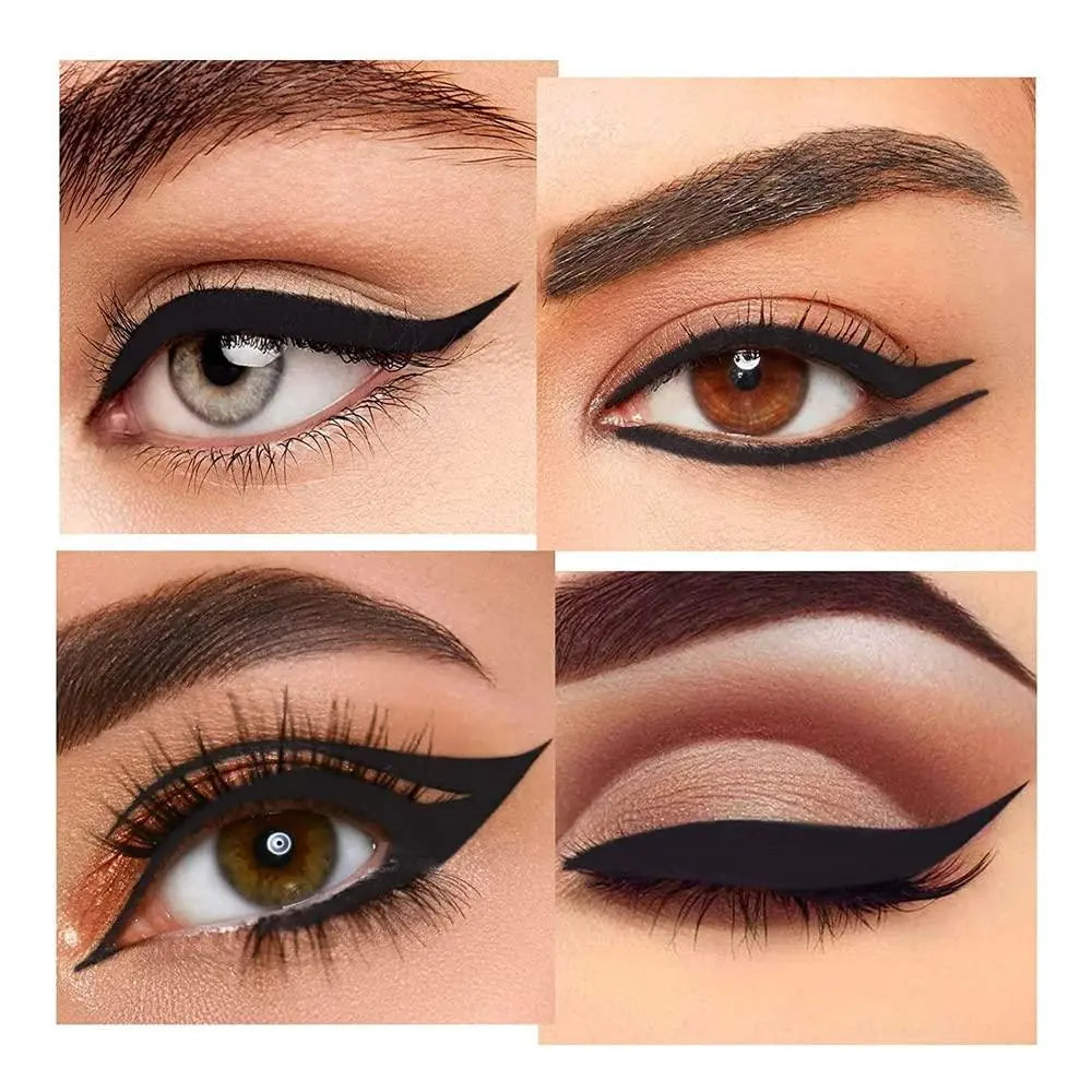 2 Silver Gel Eyeliner Pencils, Long-Lasting Waterproof Black Eye Liner, Natural, Anti-Smudge, Durable Pen, Halloween Makeup by Betaglam