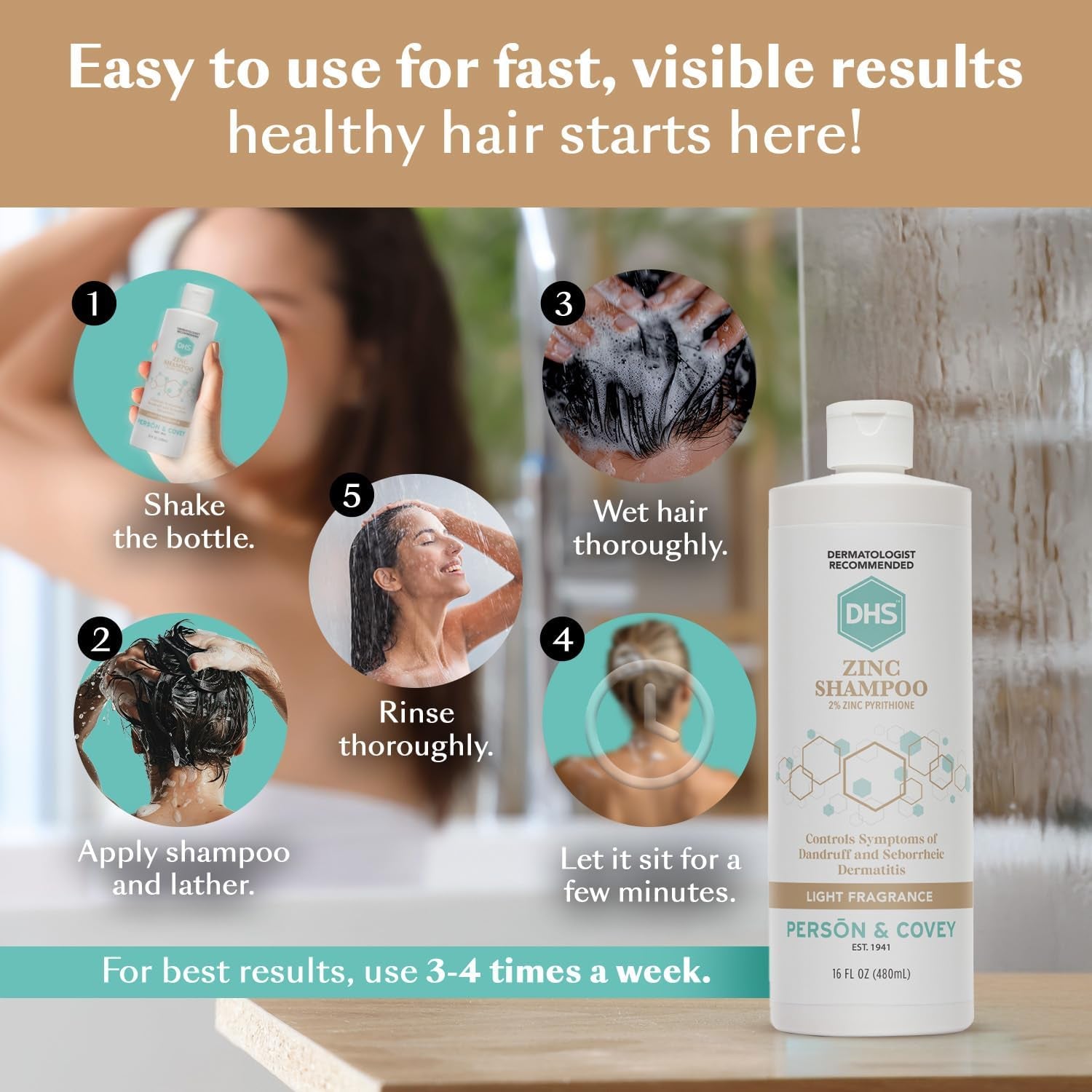 Zinc Shampoo, 16Oz by Betaglam