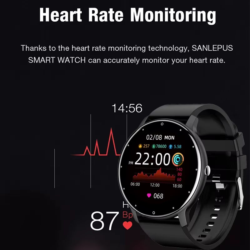 2026 Smart Watch Women Men Ladies Gift Sport Fitness Men Watches Heart Rate Monitor Waterproof Smartwatch for Android IOS by Betaglam
