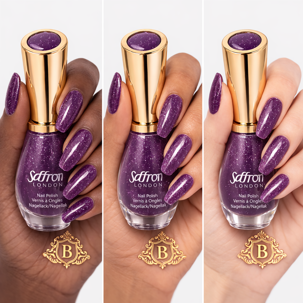 Saffron London Nail Polish Collection – Long Lasting Glossy Nail Varnish Set UK by Betaglam