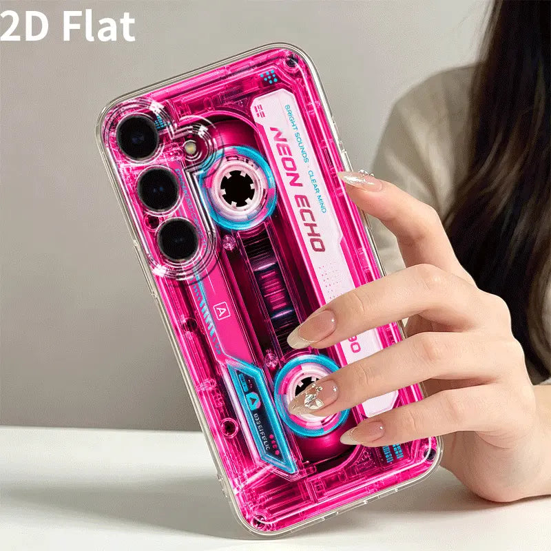 Iphone and Galaxy Trendy 2D Flat-Style Phone Case Featuring a Stylish Vinyl Record Graphic; Full-Coverage Soft Case Compatible with Apple and Samsung Models (Including Galaxy A05S, A06, A17, A21S, A22, A56, S21 Ultra, S22 Plus, S23+, S24 FE, S25 Edge). by Betaglam