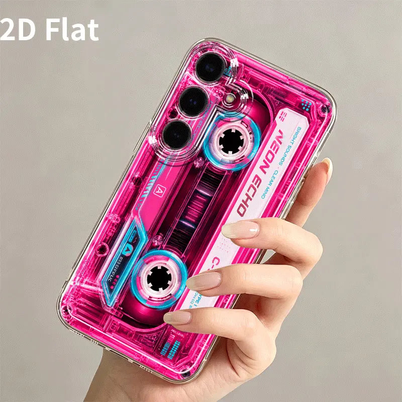 Iphone and Galaxy Trendy 2D Flat-Style Phone Case Featuring a Stylish Vinyl Record Graphic; Full-Coverage Soft Case Compatible with Apple and Samsung Models (Including Galaxy A05S, A06, A17, A21S, A22, A56, S21 Ultra, S22 Plus, S23+, S24 FE, S25 Edge). by Betaglam