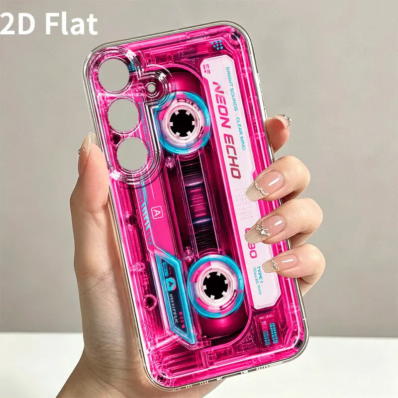 Iphone and Galaxy Trendy 2D Flat-Style Phone Case Featuring a Stylish Vinyl Record Graphic; Full-Coverage Soft Case Compatible with Apple and Samsung Models (Including Galaxy A05S, A06, A17, A21S, A22, A56, S21 Ultra, S22 Plus, S23+, S24 FE, S25 Edge). by Betaglam