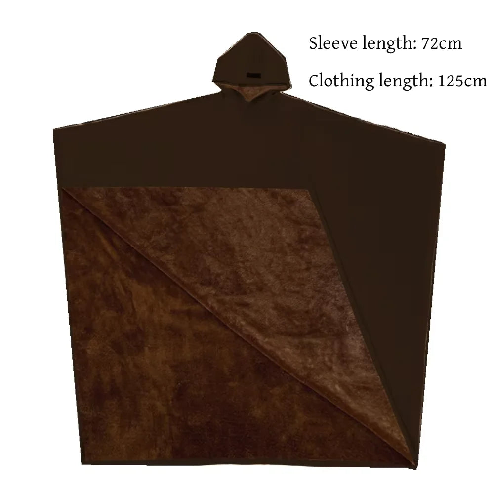 New Good Quality Indio Cloak Hoodie Blanket Punk Loose Men Sweatshirt Casual Solid Color with Hat Cloak Top Autumn and Winter by Betaglam