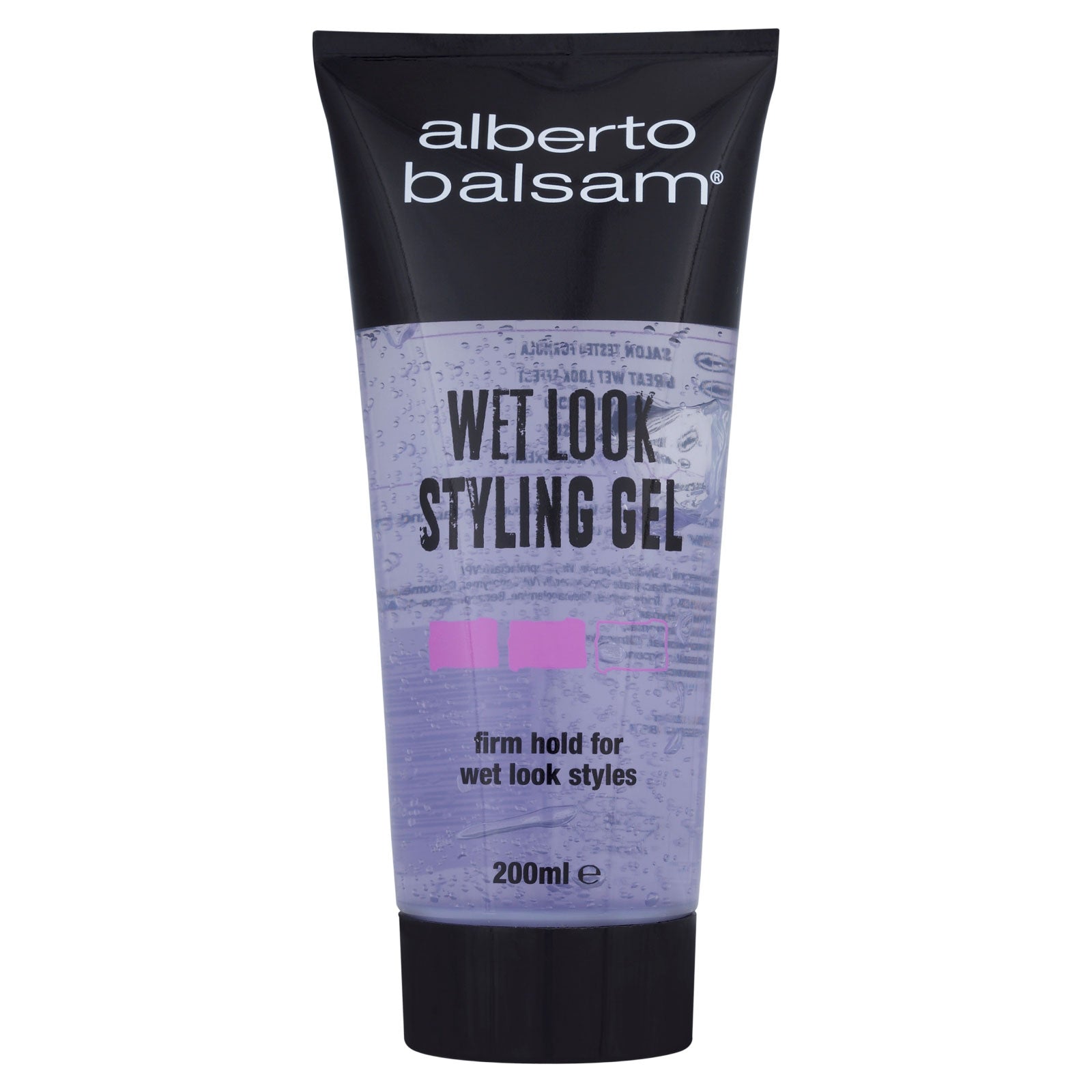 2X Alberto B Wet Look Styling Gel 200ml for Strong Hold Glossy Shine and All Day Style by Betaglam Cosmetics Main image
