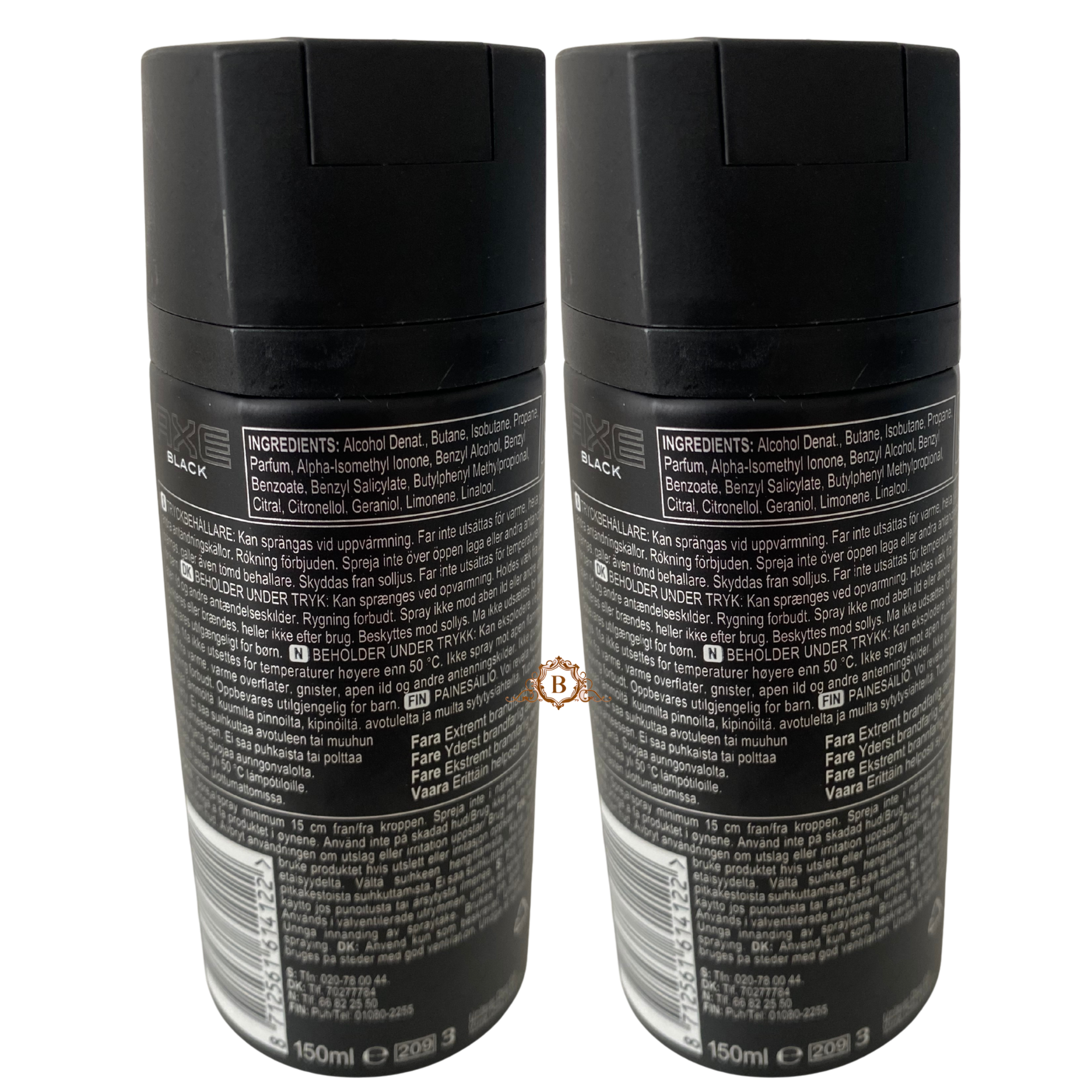 Lynx Black Body Spray 150ml For Men Long Lasting Fragrance With Fresh Scent Odor Control by Betaglam Cosmetics