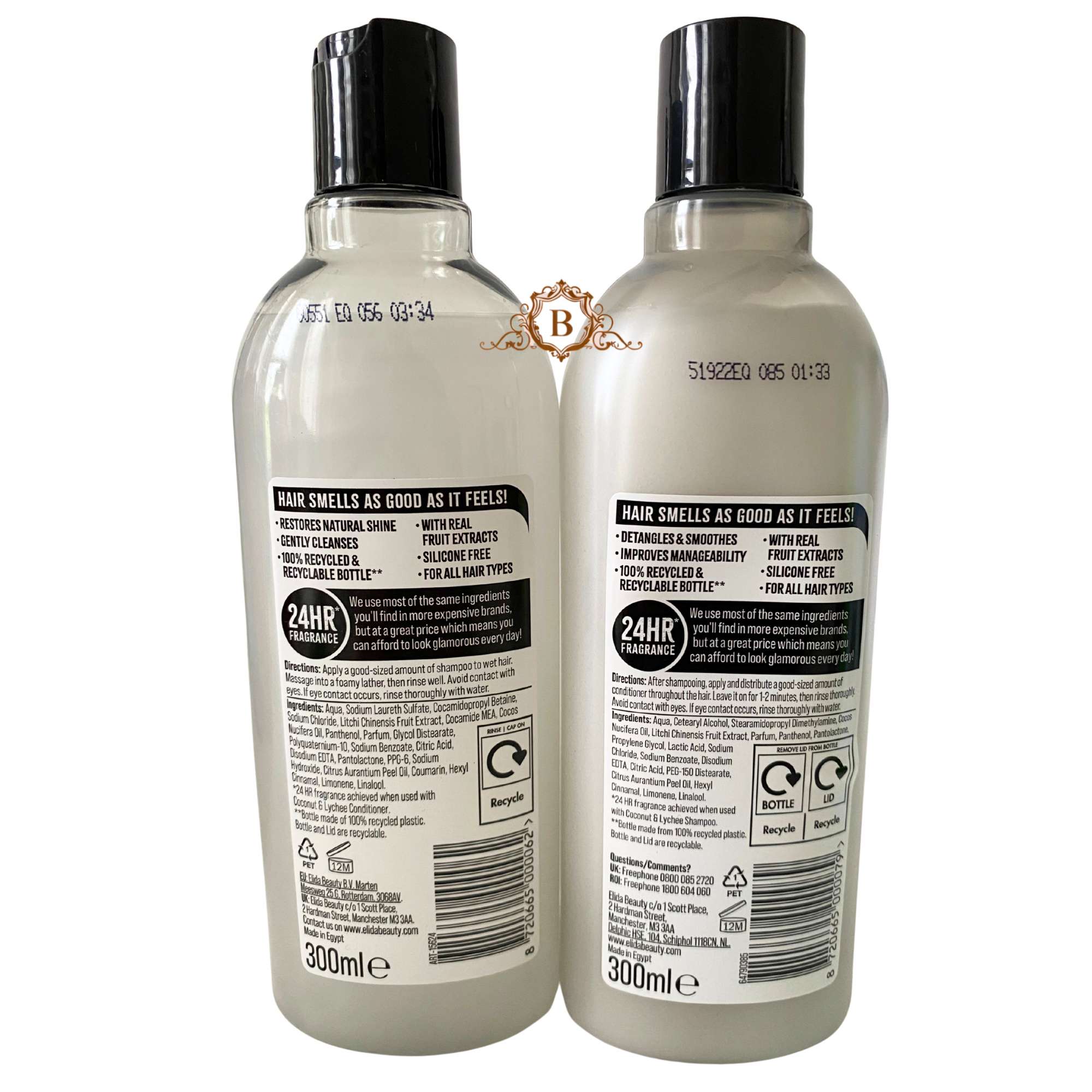 Alberto Balsam Coconut Lychee Shampoo and Conditioner Duo Pack 300ml Each Bottle Secondary image