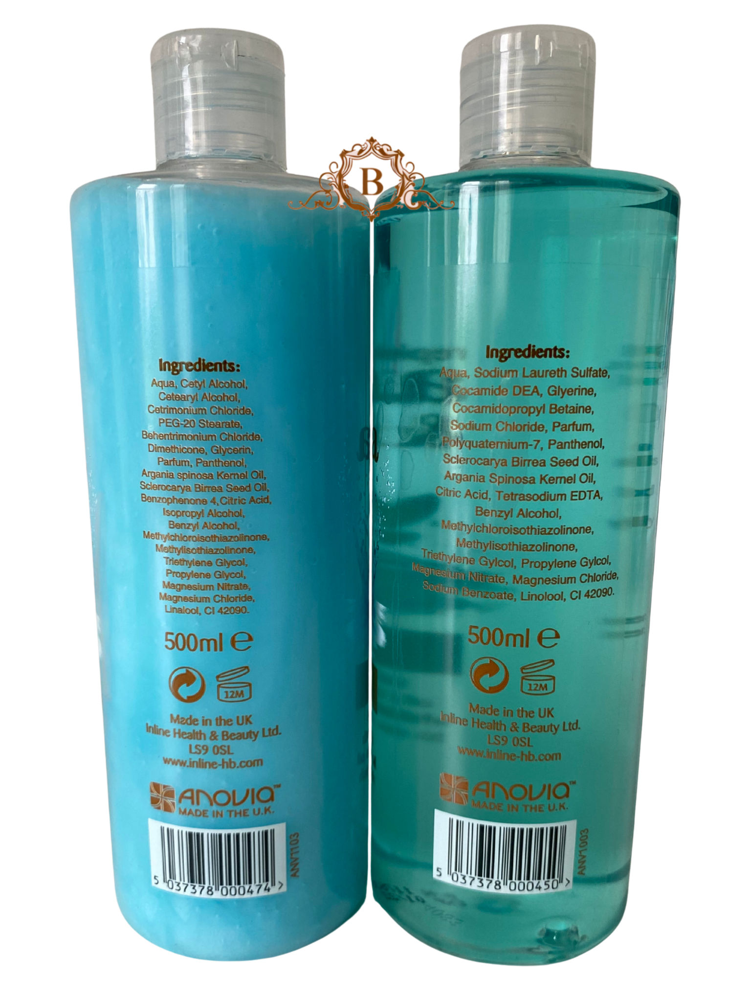 Set of CS Anovia Argan And Marula Shampoo And Conditioner Duo 500ml Bundle Providing Hydration Strength And Shine Secondary image