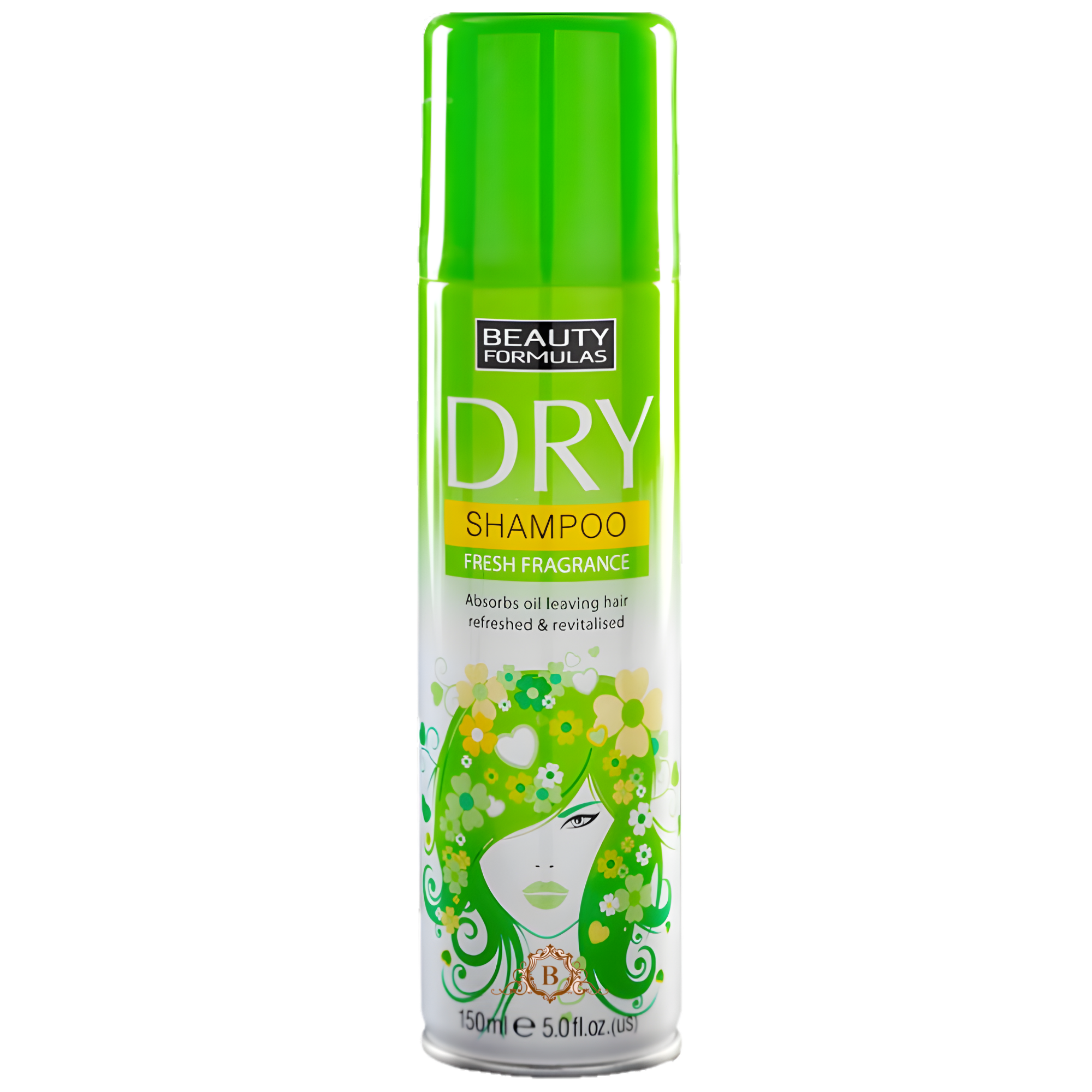 Beauty Formulas Dry Shampoo for Waterless Hair Cleansing & Freshness - 150ml by Betaglam Main image