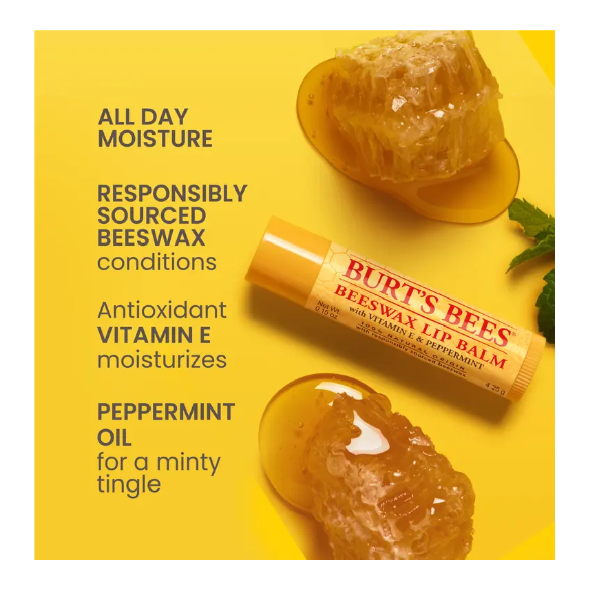 Beeswax Lip Balm Pomegranate Vanilla Bean Beewax Pack Of 8 by Betaglam