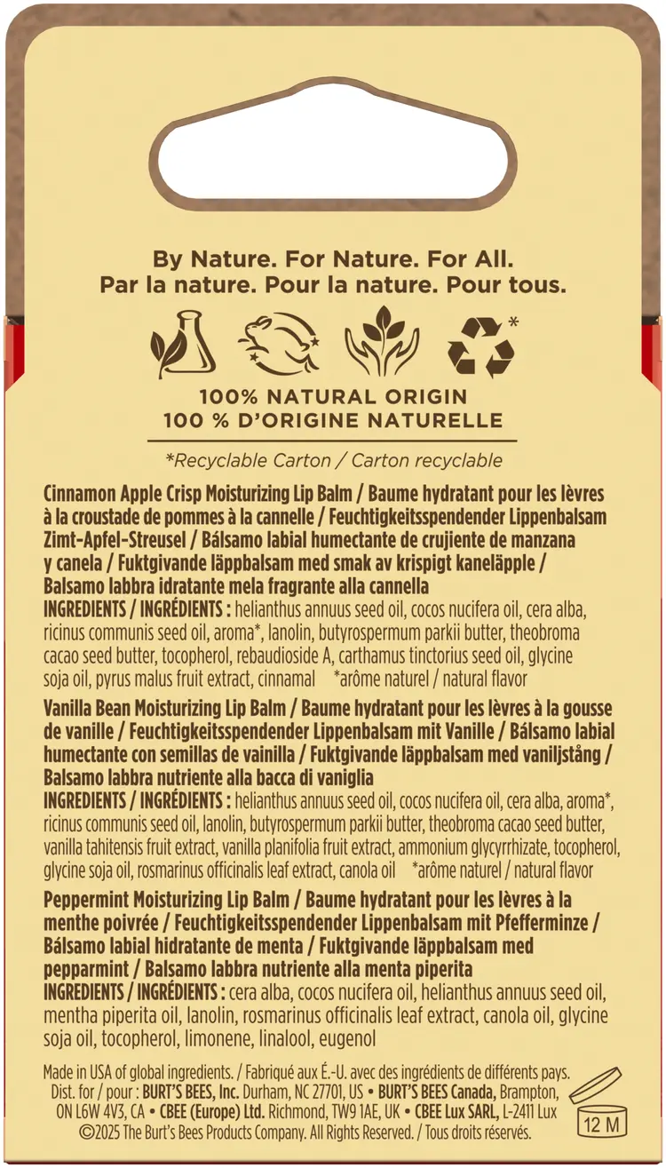 Beeswax Lip Balm Pomegranate Vanilla Bean Beewax Pack Of 8 by Betaglam