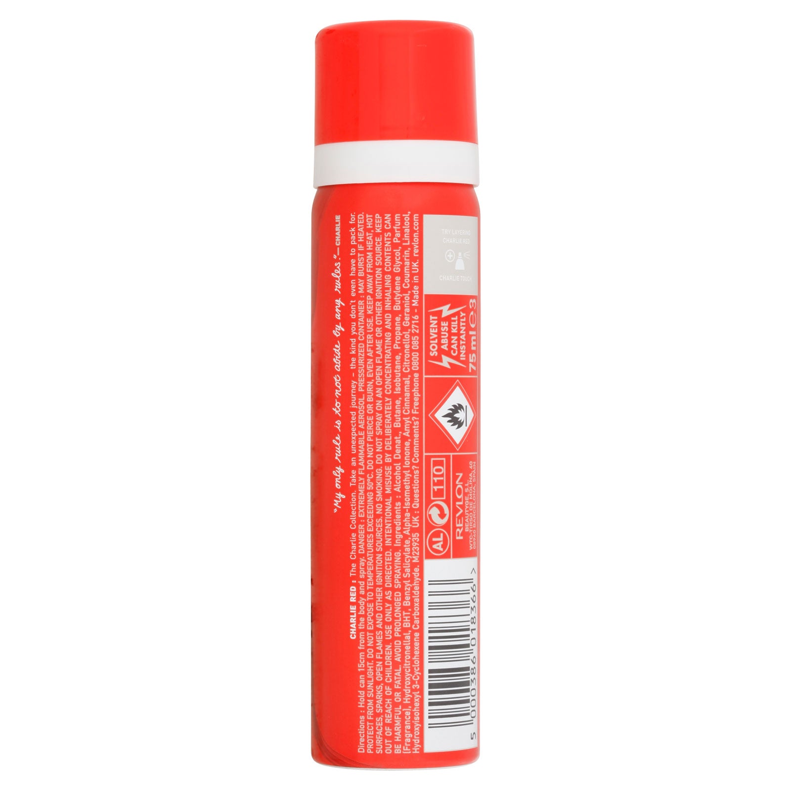 Charlie Red Body Spray 75ml For Women Fragrance With Flirty Floral Notes For All Day Freshness by Betaglam