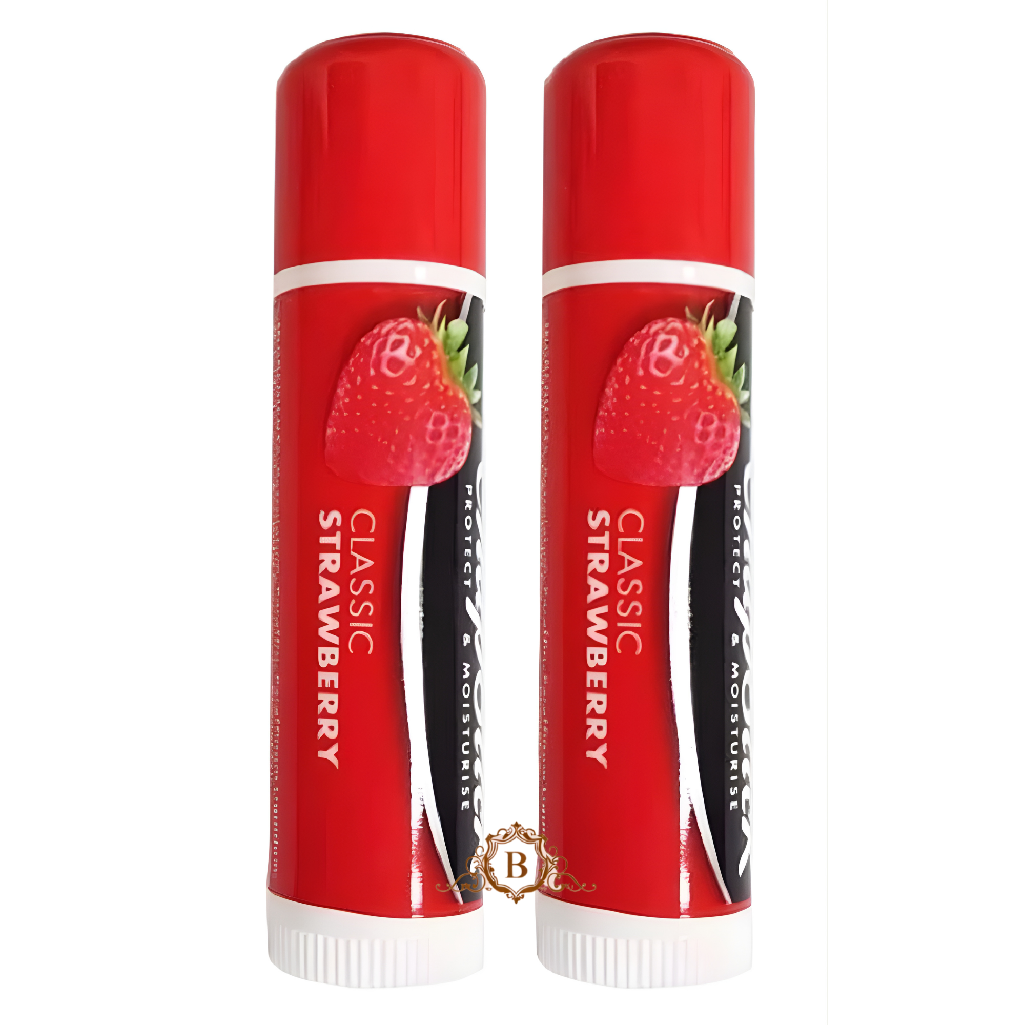 2X Classic Chapstick Strawberry Lip Balm For Dry Chapped | UK Free delivery by Betaglam Main image
