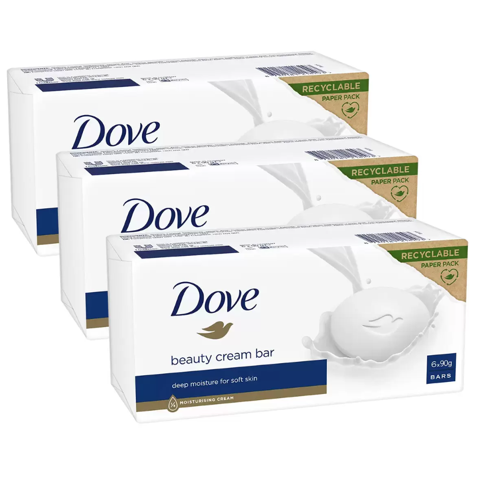 Dove Original Beauty Bar Soap, 18 x 90g by Betaglam Main image