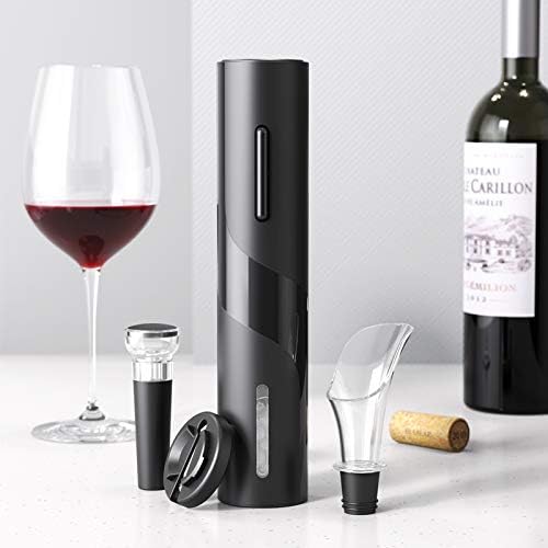 Electric Wine Opener Battery Operated Automatic Cork Remover Black Secondary image
