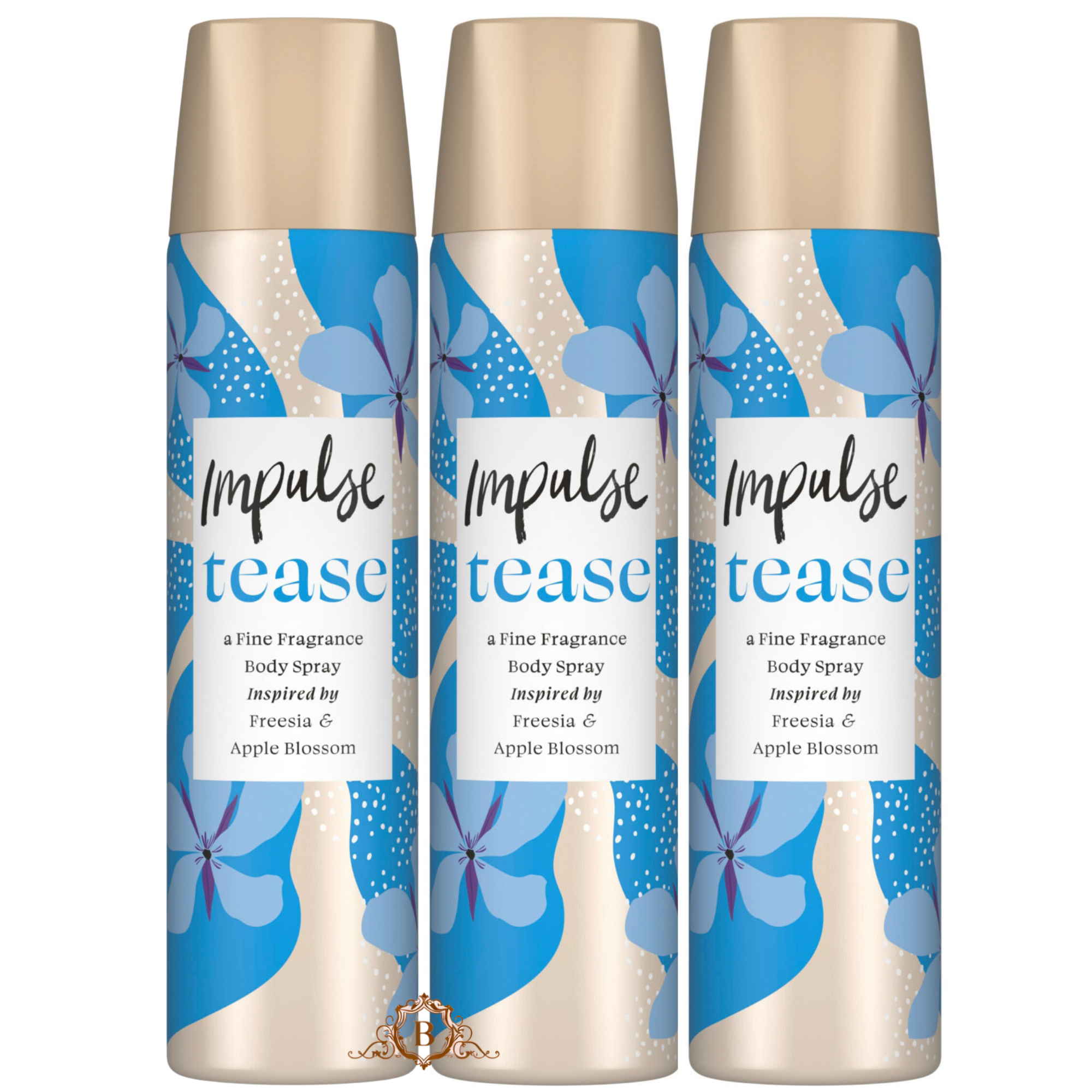 3X Impulse Tease Body Spray 75 Ml Everyday Freshness Fragrance Quick Refresh by Betaglam Main image