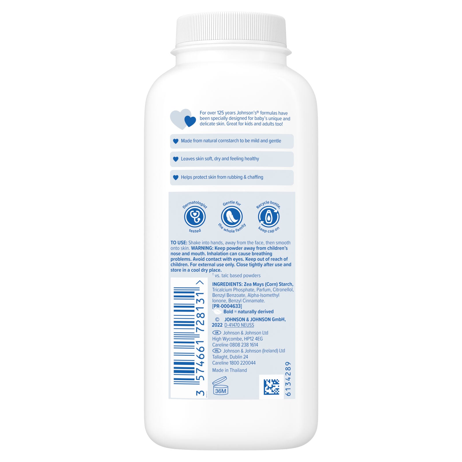 Johnsons And Johnsons Baby Powder 200mg Gentle Baby Care For Delicate Skin And Softening Formula Secondary image