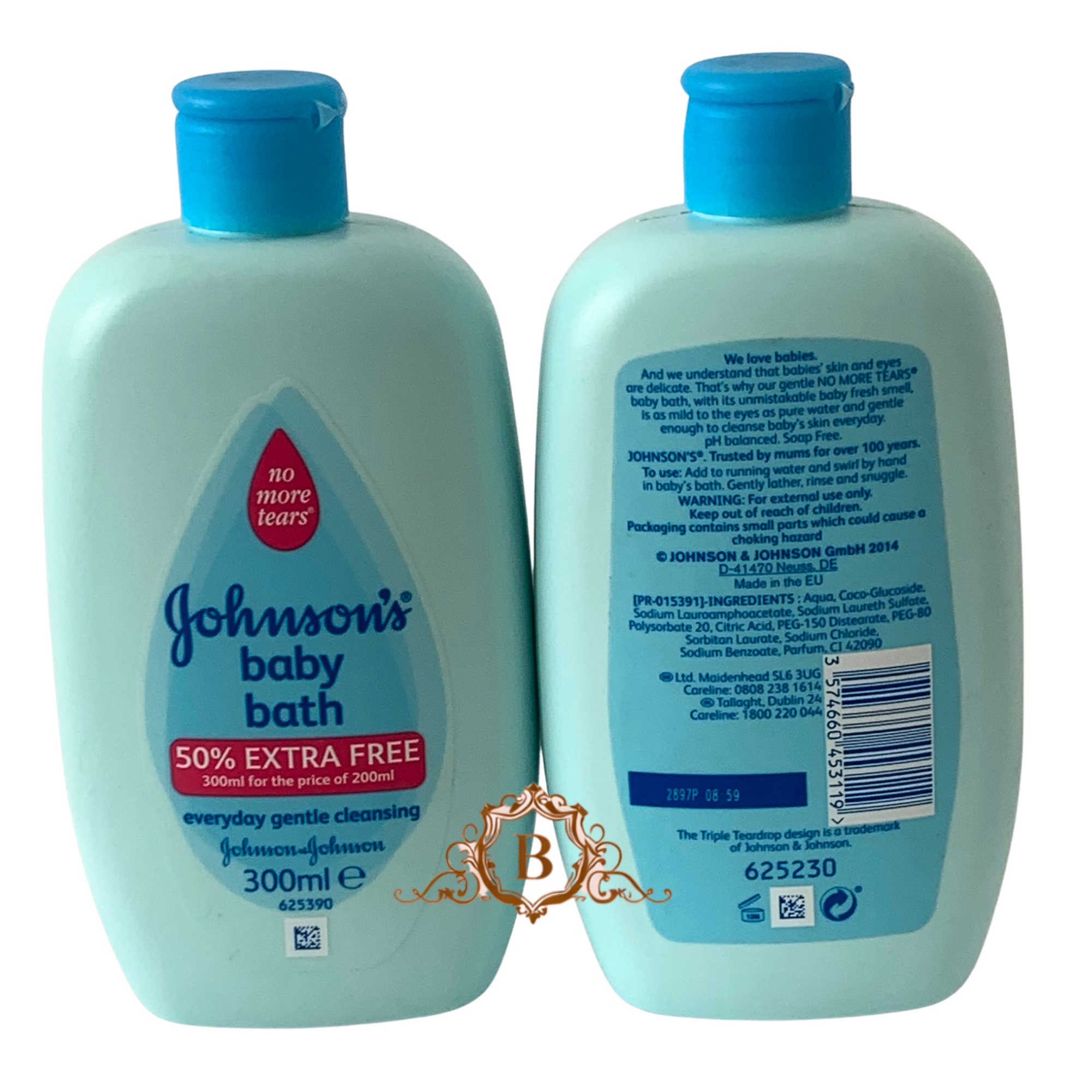 Johnson’s Baby Bath 300ml – Gentle Baby Wash No More Tears by Betaglam