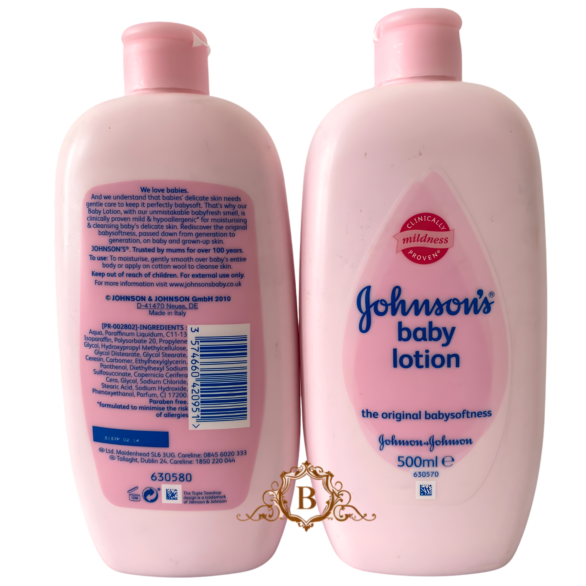 Johnsons Baby Lotion Original 500ml Gentle Moisturising Baby Skin Care by Betaglam Cosmetics Main image