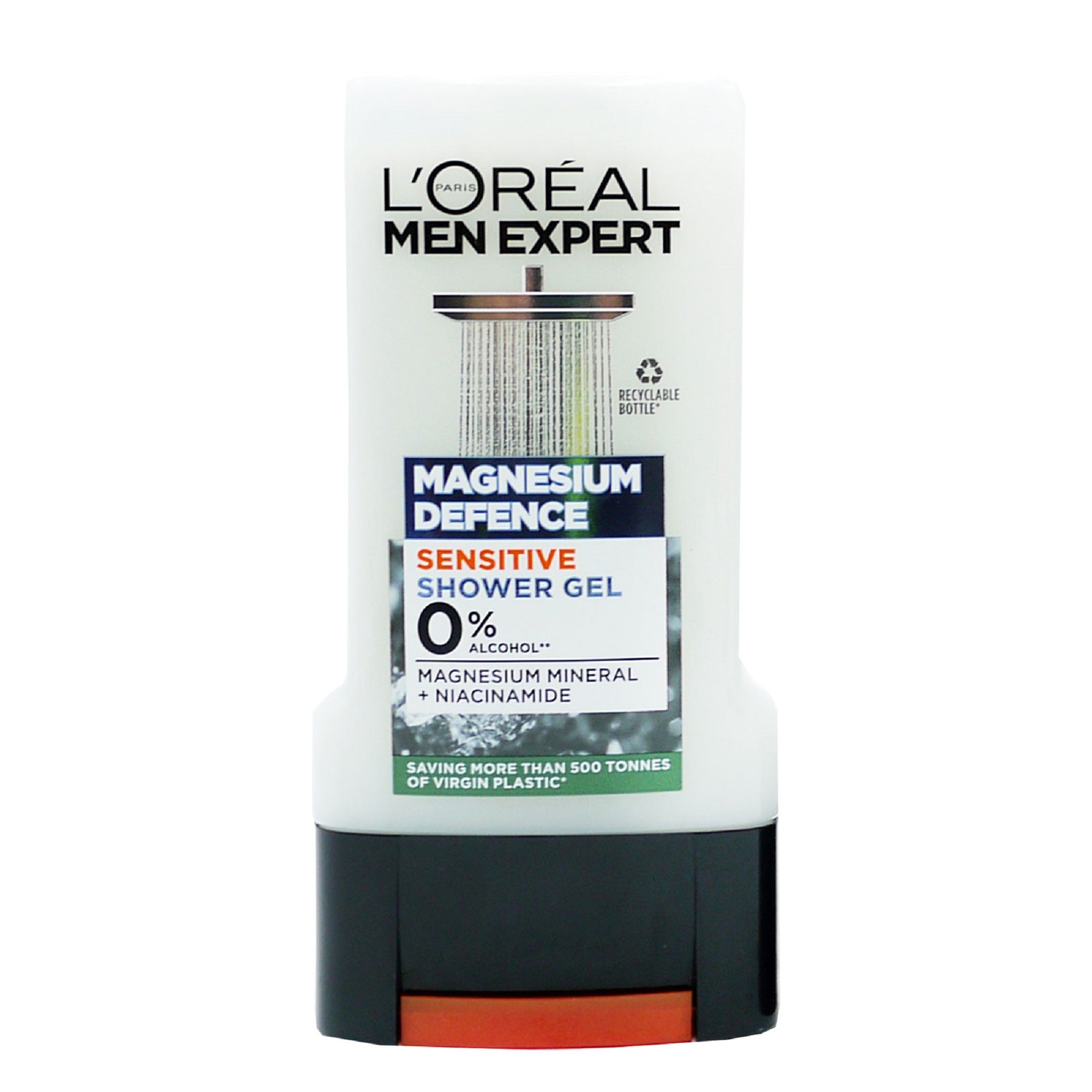 L’Oréal Men Expert Magnesium Defence Sensitive Shower Gel 300ml – Soothing 3-in-1 Body, Face & Hair Wash for Men by Betaglam