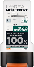 LOREAL Men Expert 5 in 1 Camphor Shower Gel 300ml Twin Pack for Men with Refreshing Camphor Scent by Betaglam