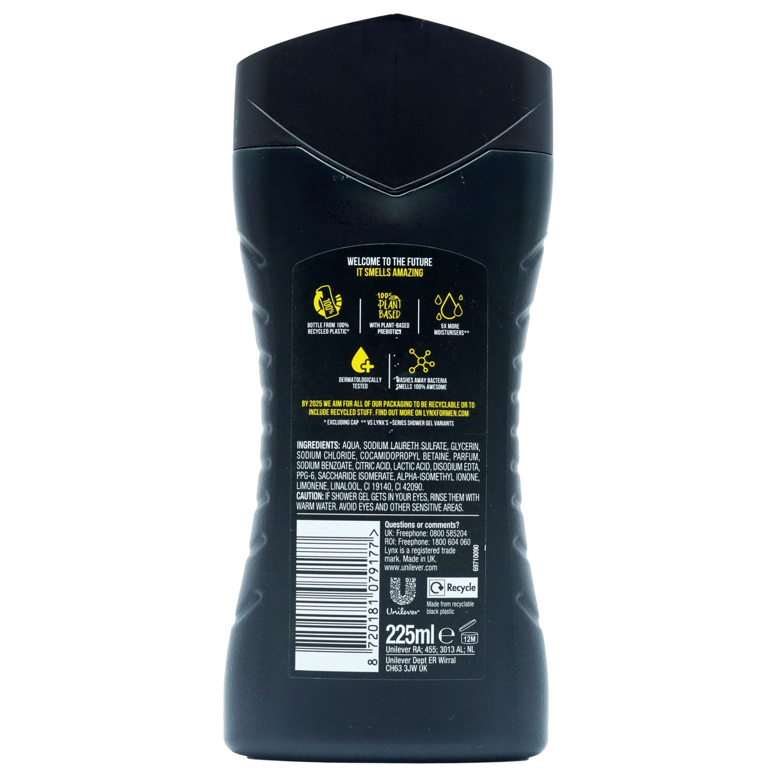 2X Lynx Black Body Wash 225ml For Men Long Lasting Fresh Fragrance Shower Gel Odor Control Secondary image