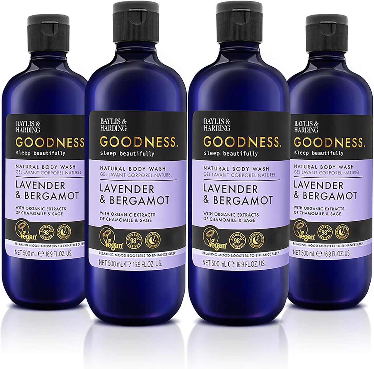 Baylis & Harding, Goodness Sleep Soak. 4 x 500ml by Betaglam Main image