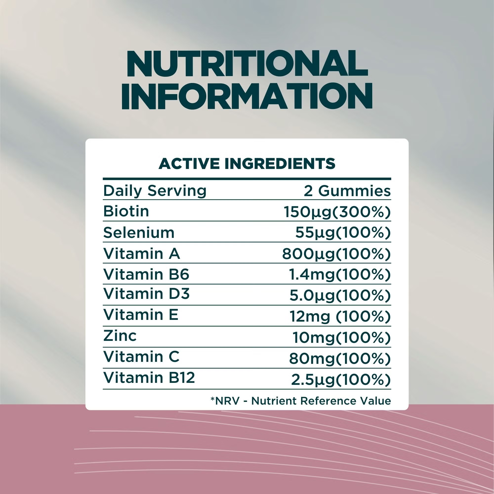 MyVitamins Hair Skin and Nails Gummies Blueberry 2 Pack 240 Count Secondary image