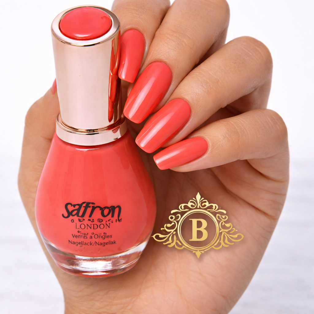 Saffron London Nail Polish Collection – Long Lasting Glossy Nail Varnish Set UK by Betaglam