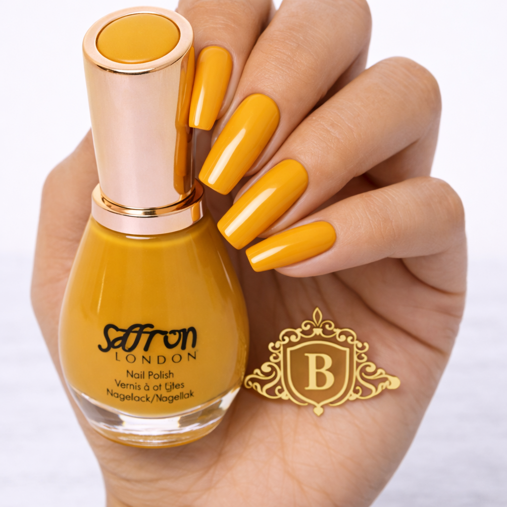 Saffron London Nail Polish Collection – Long Lasting Glossy Nail Varnish Set UK by Betaglam