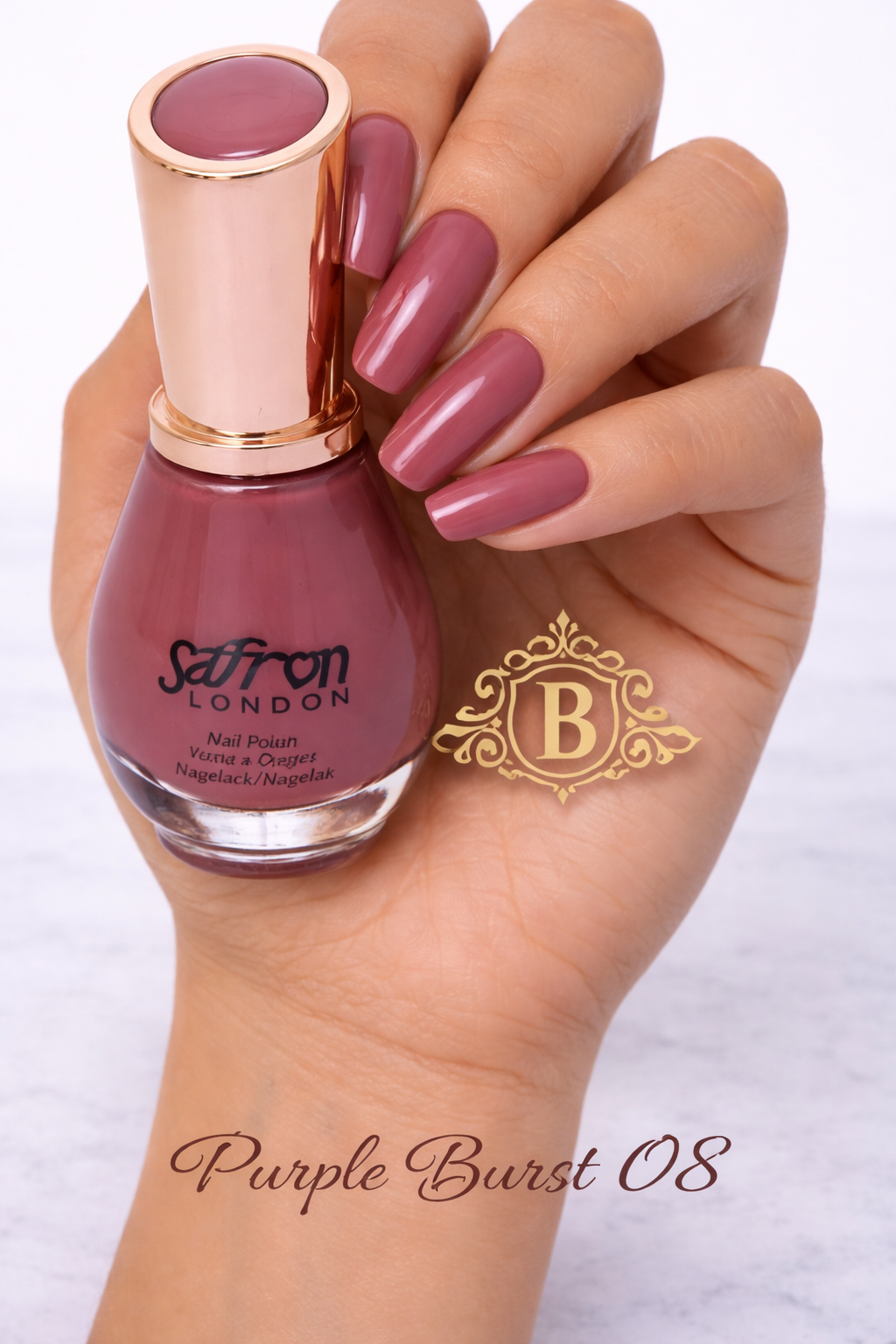 Saffron London Nail Polish Collection – Long Lasting Glossy Nail Varnish Set UK by Betaglam