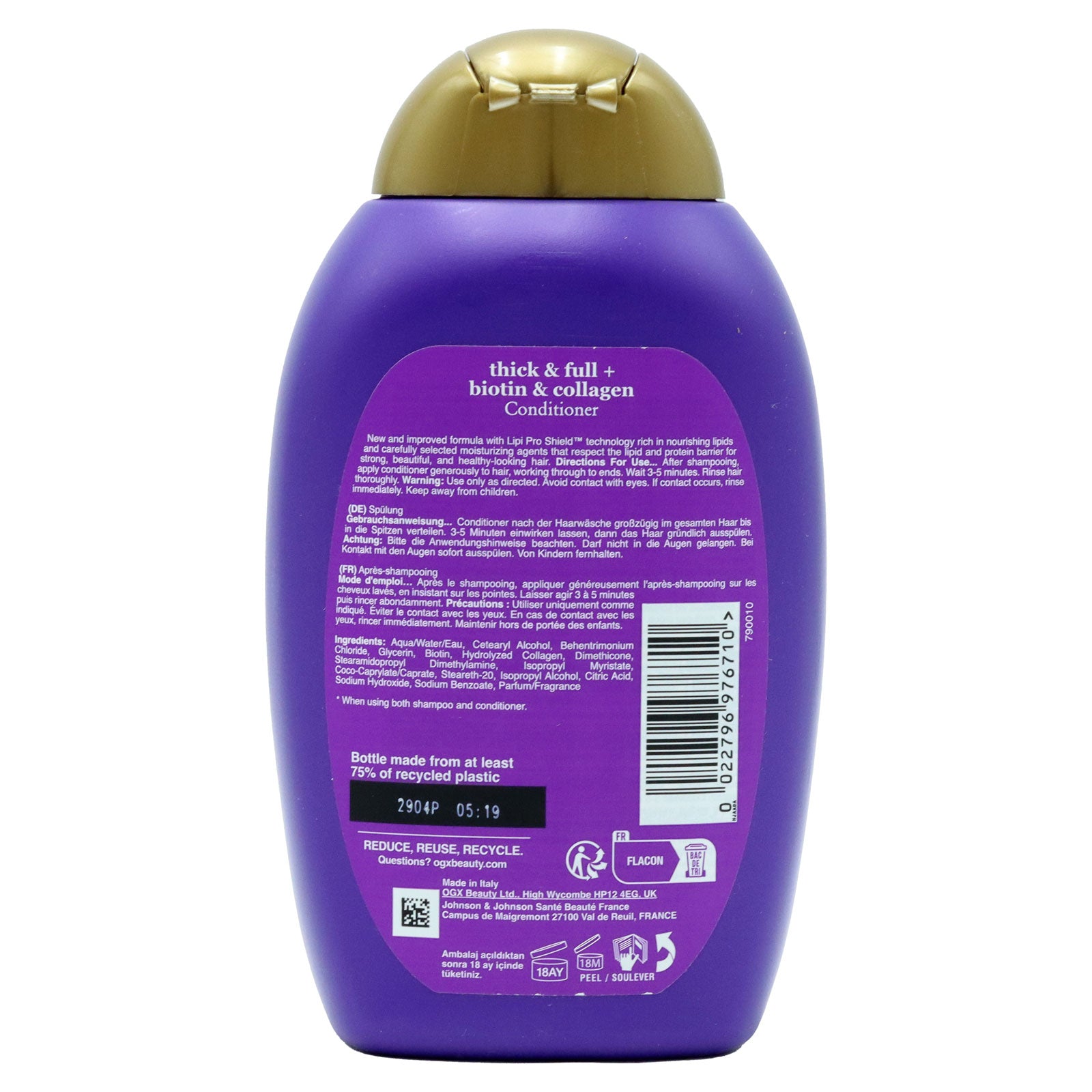 OGX Biotin and Collagen Conditioner 385ml For Stronger Healthier Hair Daily Hydration and Shine by Betaglam