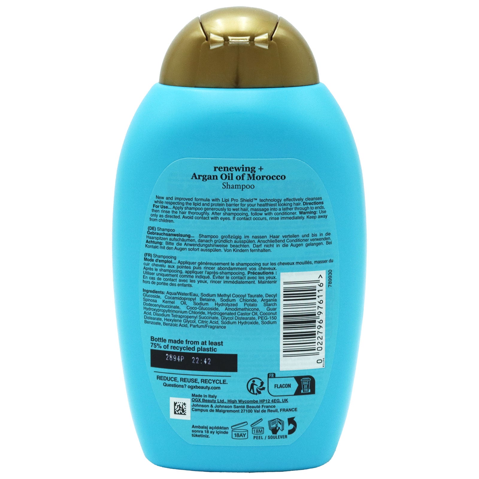 Ogx Argan Oil Of Morocco Shampoo 385 Ml For Deep Hydration Nourishing Hair Strengthening by Betaglam