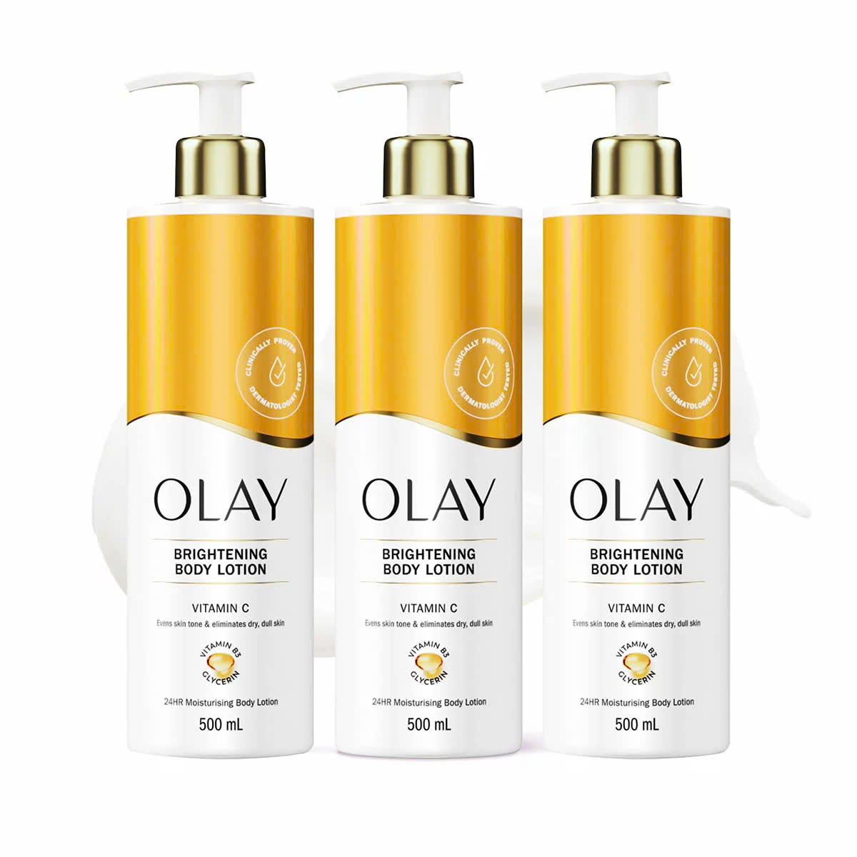 Olay Body Lotion, Vitamin C, 3 x 500ml by Betaglam