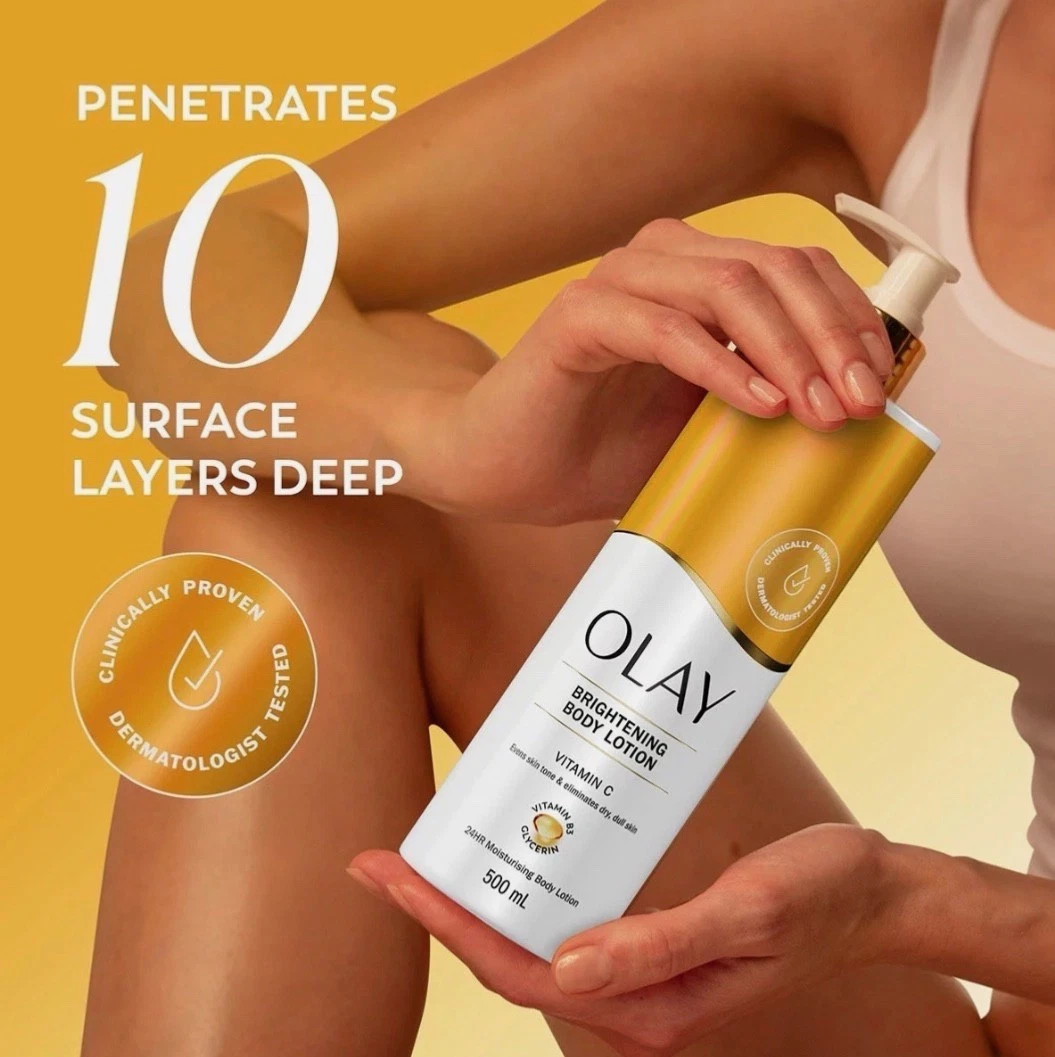 Olay Vitamin C Brightening Body Lotion 3X 500ml 24 Hour Hydration Secondary image