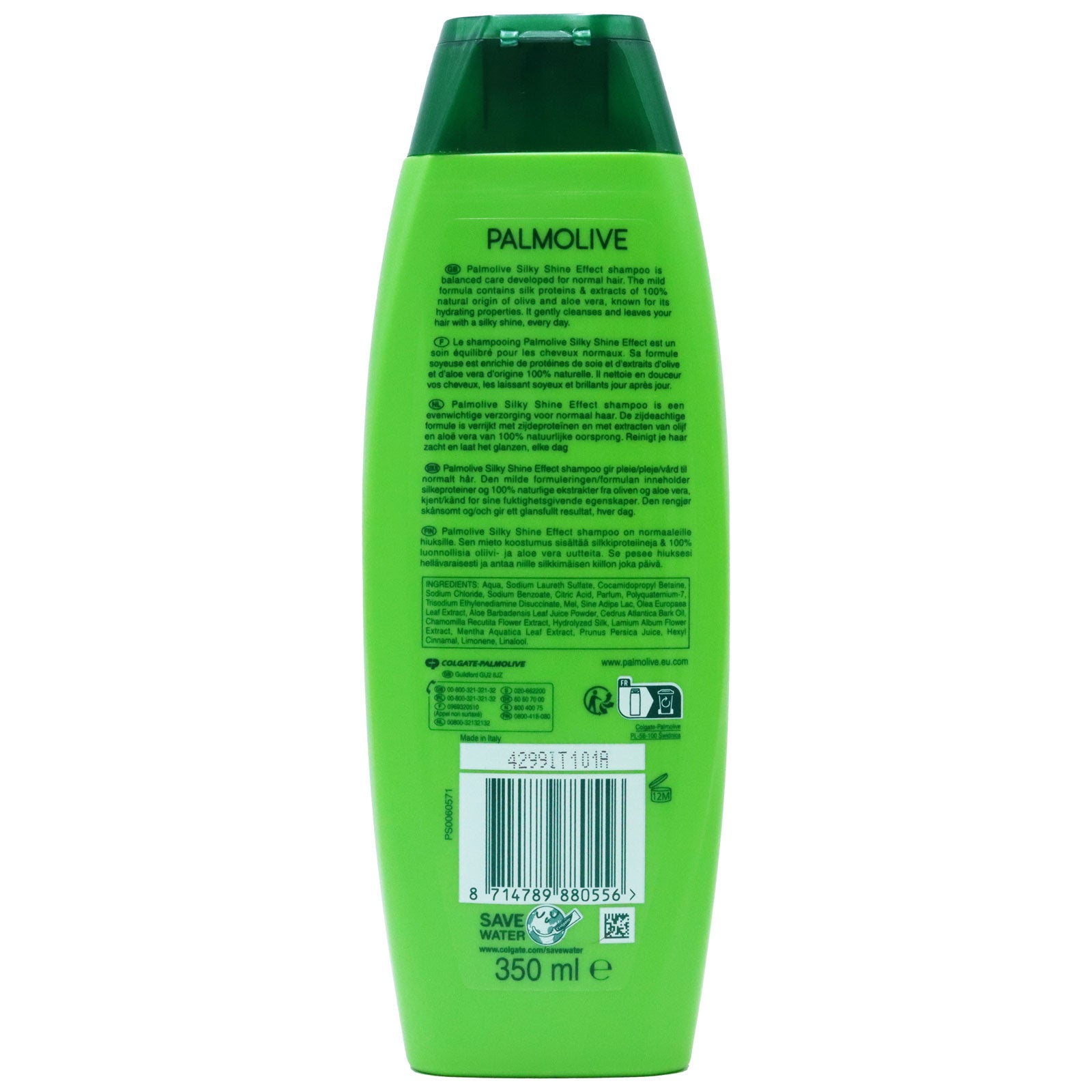 Palmolive Silky Shine Aloe Shampoo For Smooth Healthy Hair 350 Ml Pure Formula For All Hair Types by Betaglam