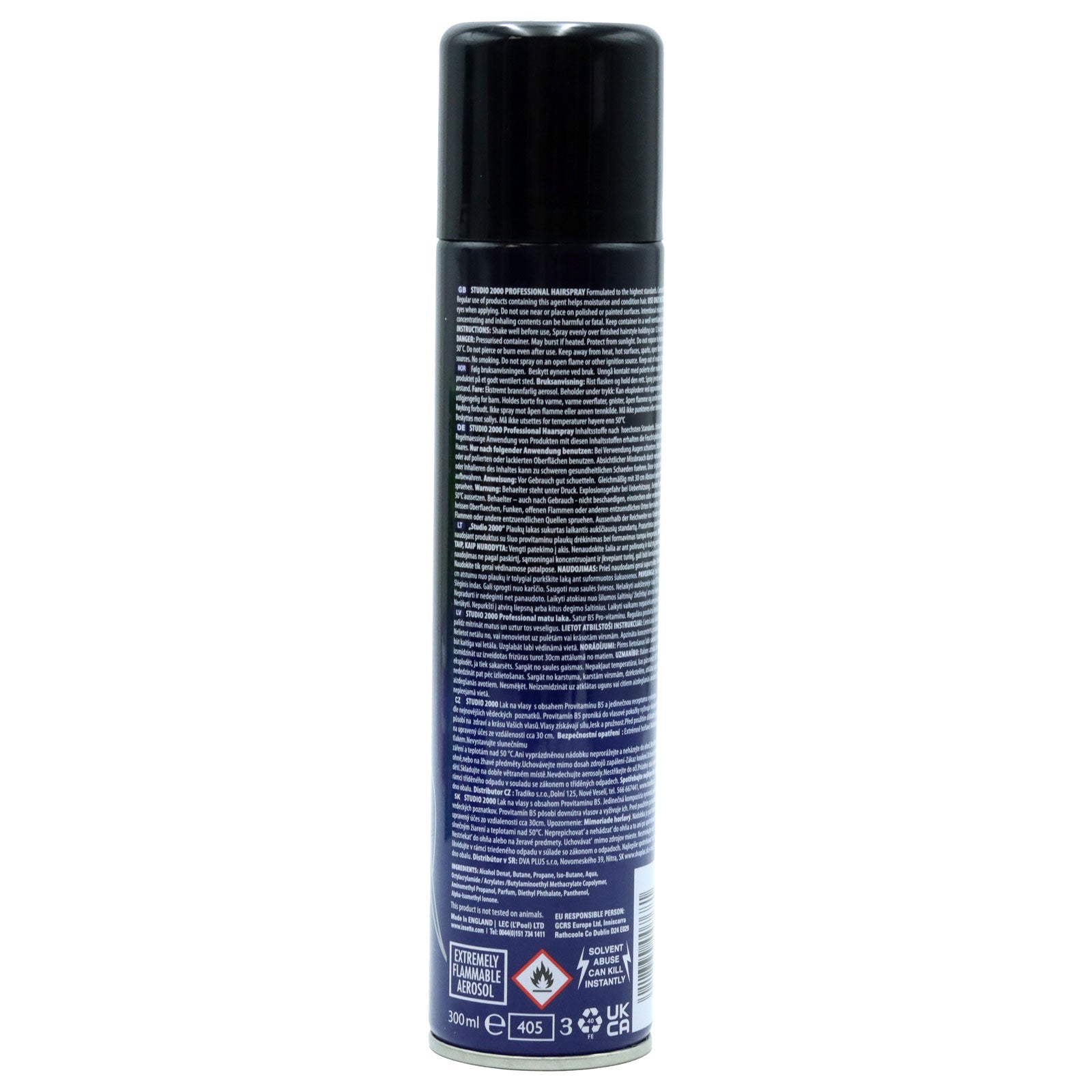 Studio 2000 Hairspray Extra Hold 300ml Ultra Strong Hold Hair Spray For All Day Style And Volume by Betaglam