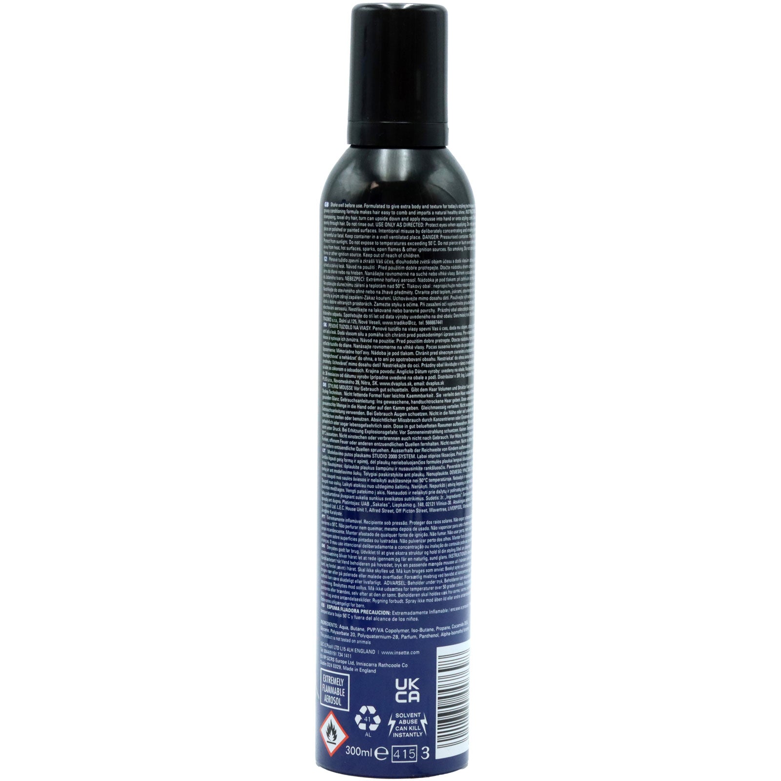 Studio 2000 Hairspray Extra Hold 300ml Long Lasting Strong Hold Hair Spray For All Hair Types by Betaglam