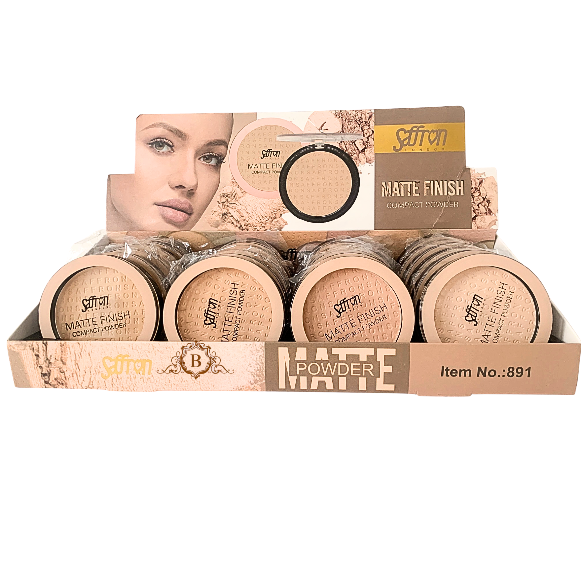 Saffron Compact Pressed Powder - Assorted Shades by Betaglam